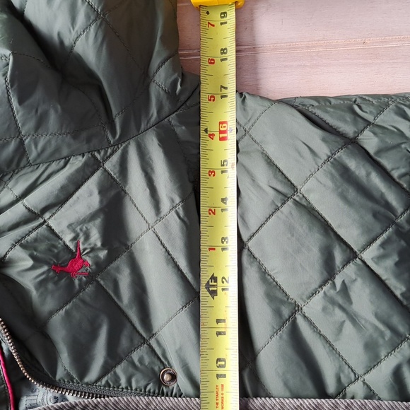 Jack Wills Cordings Quilted Barn Jacket Snap Zipper Elbow Patch Corduroy Collar - Picture 9 of 11